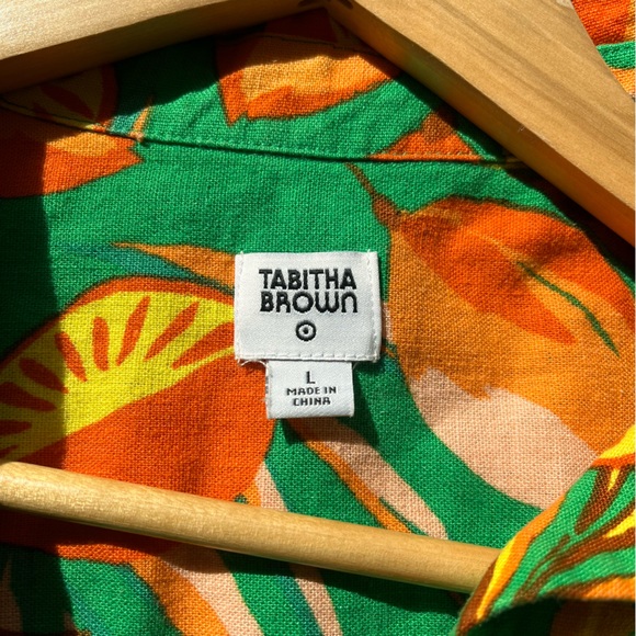 Large Tabitha Brown Multi-Print Button Down - Picture 3 of 4